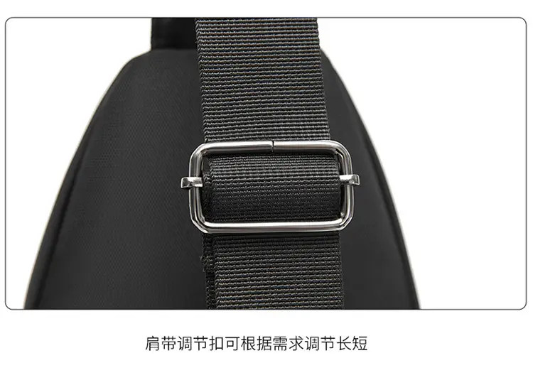 Men's Navy Blue Crossbody Bag with Yellow Zipper — feature 32