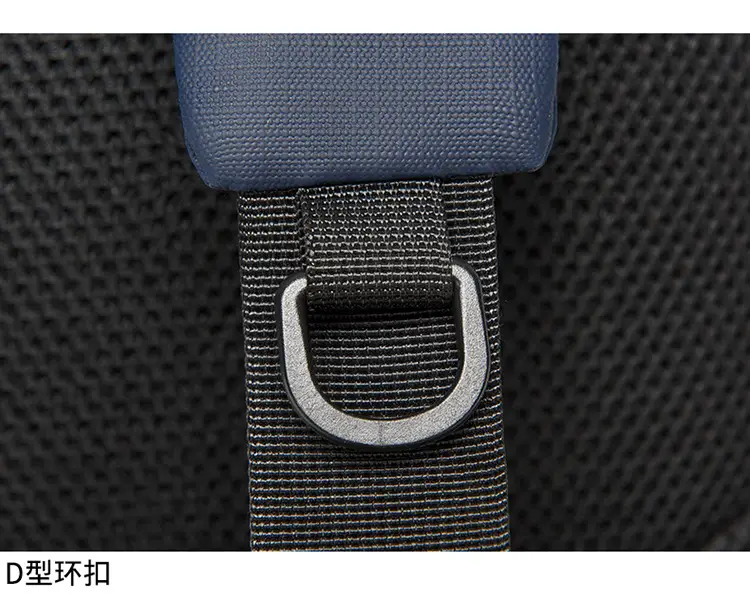 Men's Navy Blue Crossbody Chest Bag with Adjustable Strap — feature 35