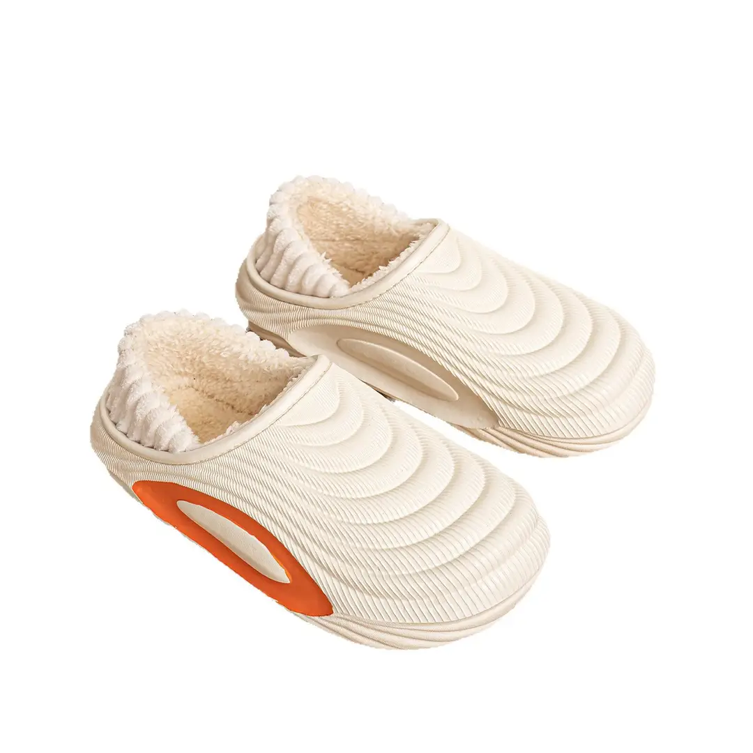 Waterproof Couple Cotton Slippers Men's Home Slippers Women's Baotou Soft Sole Non-Slip Thickeneded Warm Autumn and Winter - Image 9