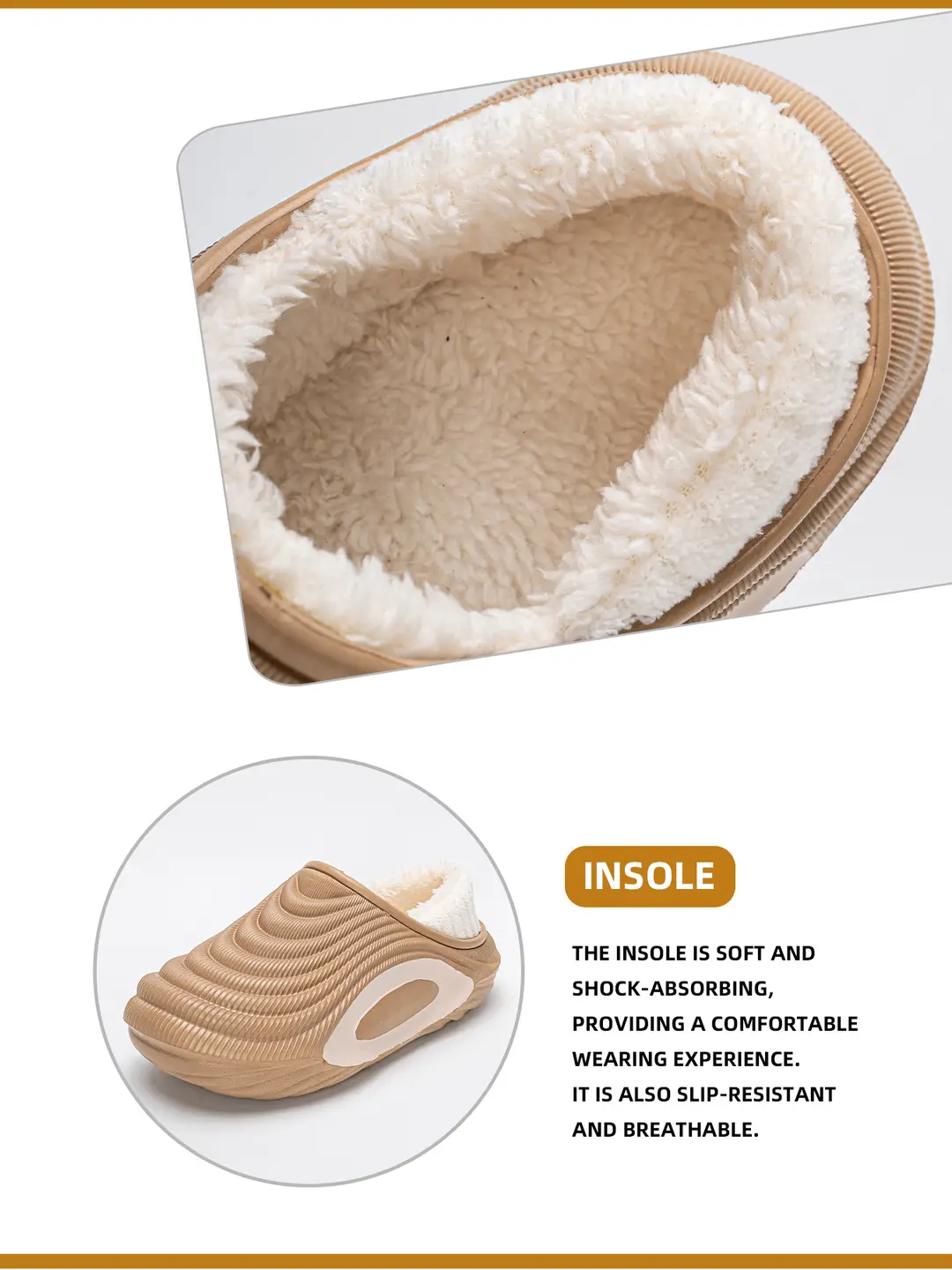 Waterproof Couple Cotton Slippers Men's Home Slippers Women's Baotou Soft Sole Non-Slip Thickeneded Warm Autumn and Winter — feature 4