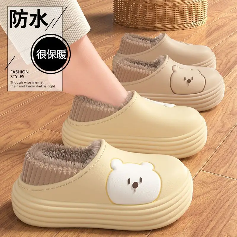 Women's Cotton Slip-On Warm Shoes for Indoor Winter - Image 7
