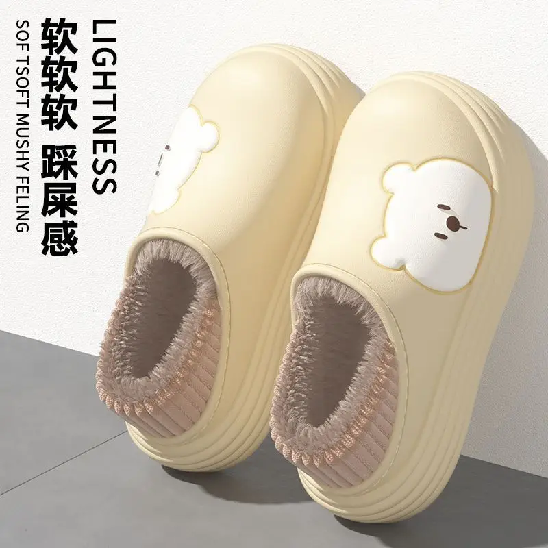 Women's Cotton Slip-On Warm Shoes for Indoor Winter - Image 9