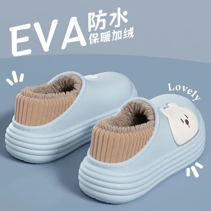 Women's Cotton Slip-On Warm Shoes for Indoor Winter - Image 3