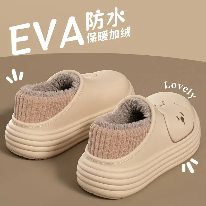 Women's Cotton Slip-On Warm Shoes for Indoor Winter - Image 4