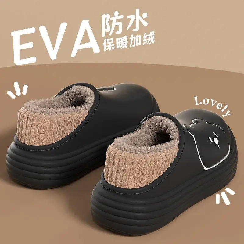 Women's Cotton Slip-On Warm Shoes for Indoor Winter - Image 5