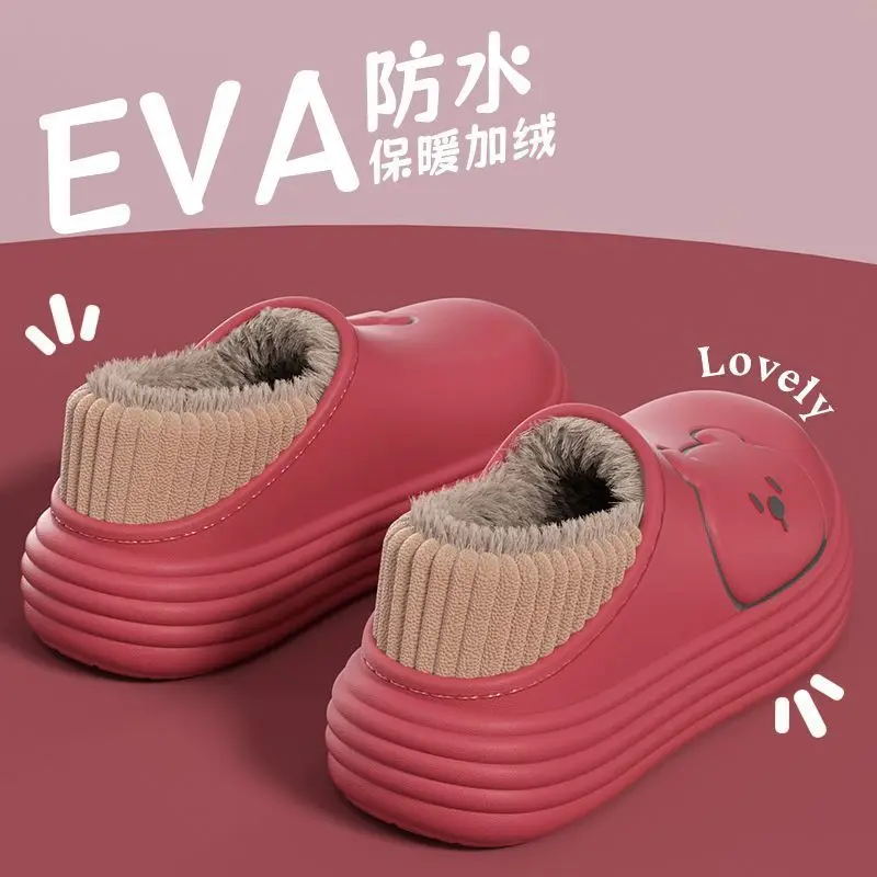Women's Cotton Slip-On Warm Shoes for Indoor Winter - Image 6