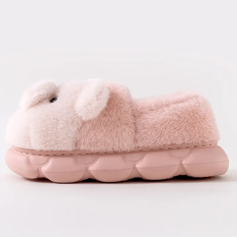 Qida Shun Winter New Style Closed-Back Cotton Slippers Couple Indoor and Outdoor Plush Warm Cotton Shoes Thickened Cotton Slippers Wholesale - Image 8