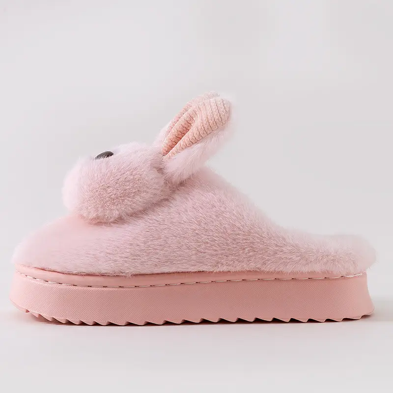 Qida Shun New Cotton Slippers Autumn and Winter Indoor and Outdoor Plush Cotton Shoes Warm and Thickeneded Cute Ladies Cotton Slippers Wholesale - Image 5