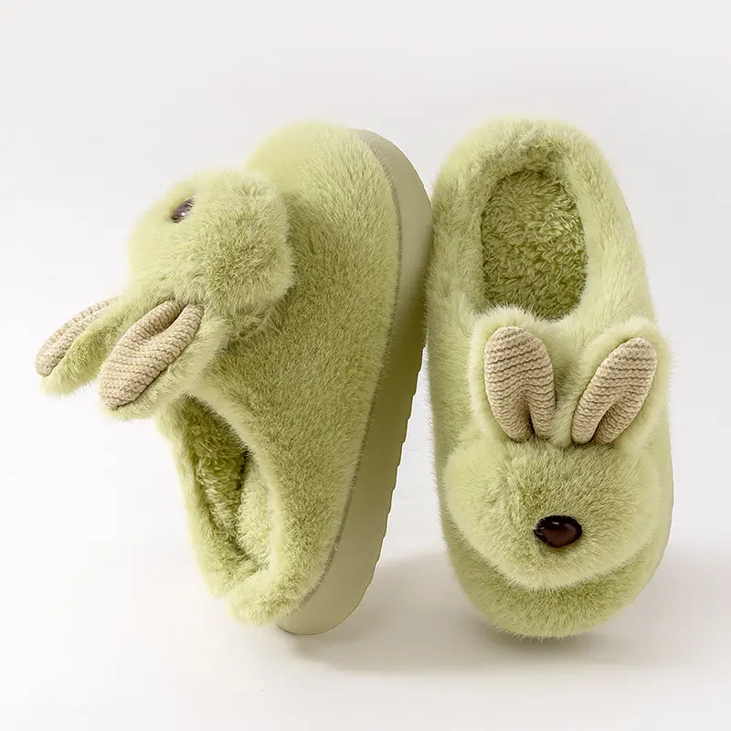 Qida Shun New Cotton Slippers Autumn and Winter Indoor and Outdoor Plush Cotton Shoes Warm and Thickeneded Cute Ladies Cotton Slippers Wholesale - Image 8