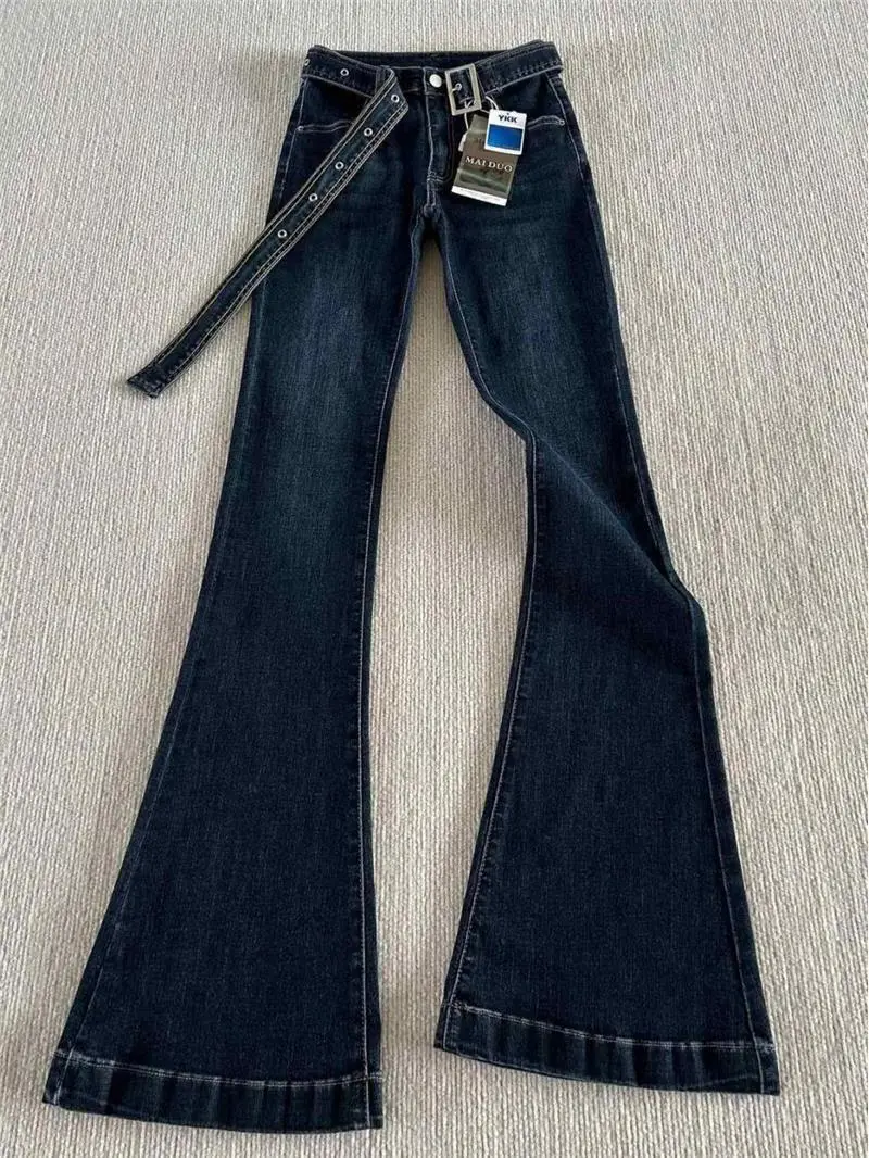 Dark Blue Figure Shaping Bootcut Jeans Women 2025 — feature 2