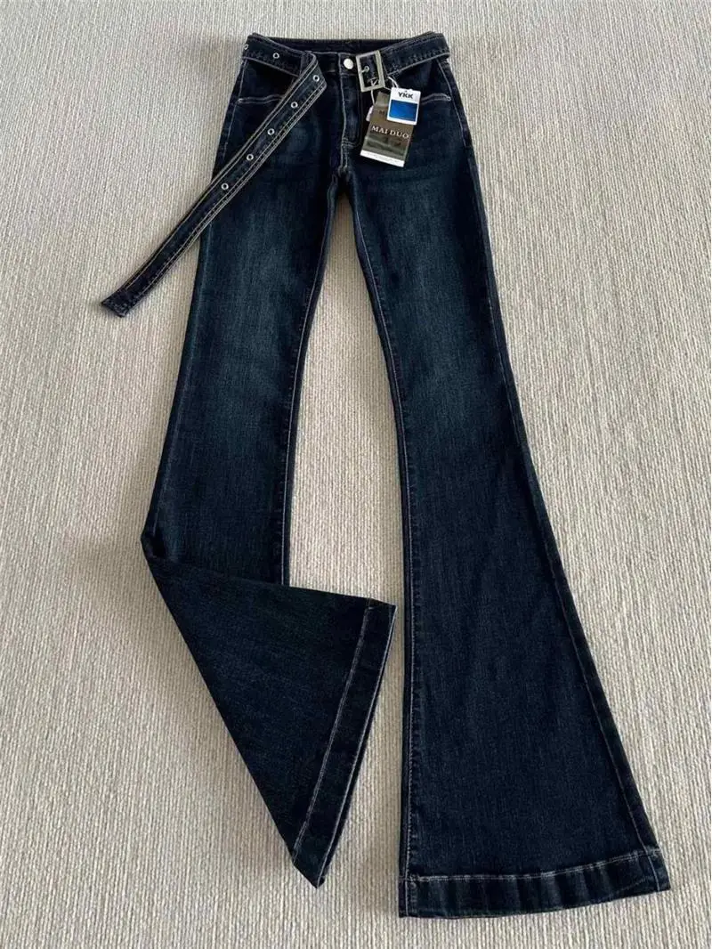 Dark Blue Figure Shaping Bootcut Jeans Women 2025 — feature 3