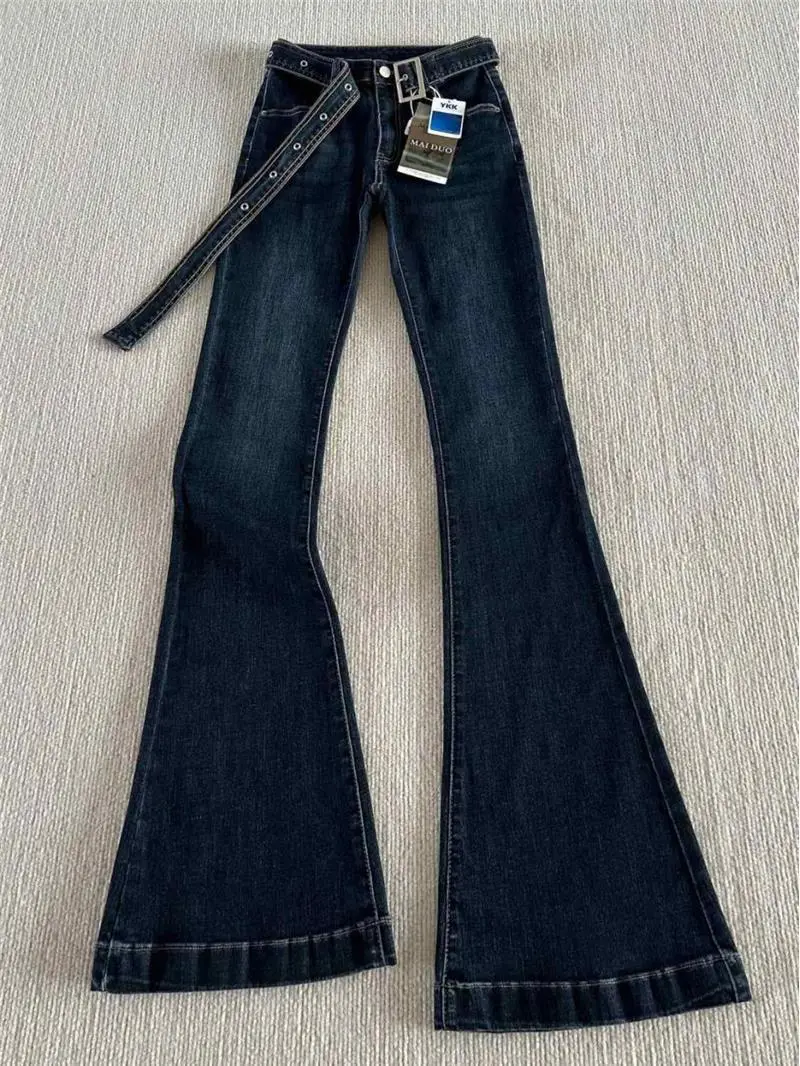 Dark Blue Figure Shaping Bootcut Jeans Women 2025 — feature 4
