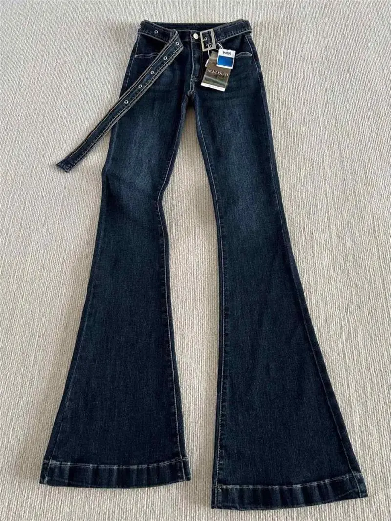 Dark Blue Figure Shaping Bootcut Jeans Women 2025 — feature 5