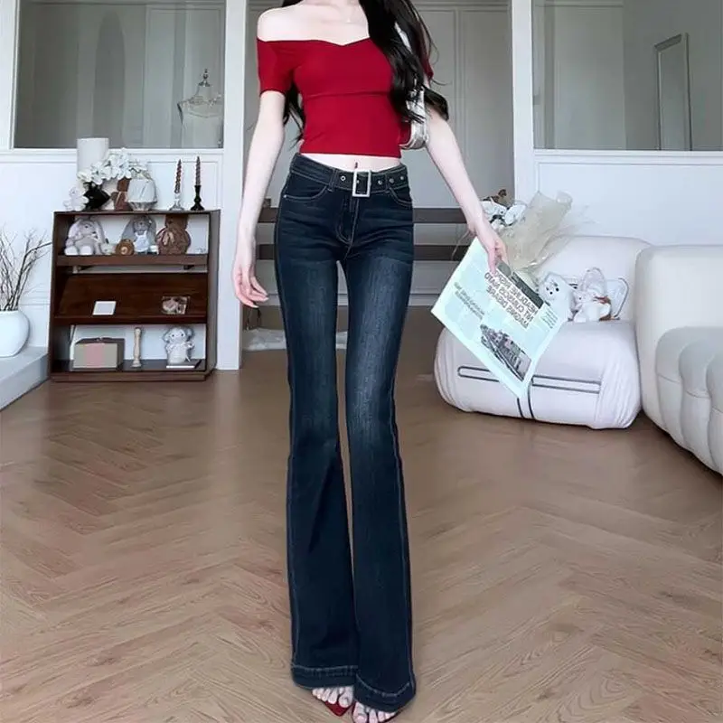 Dark Blue Figure Shaping Bootcut Jeans Women 2025 — feature 8