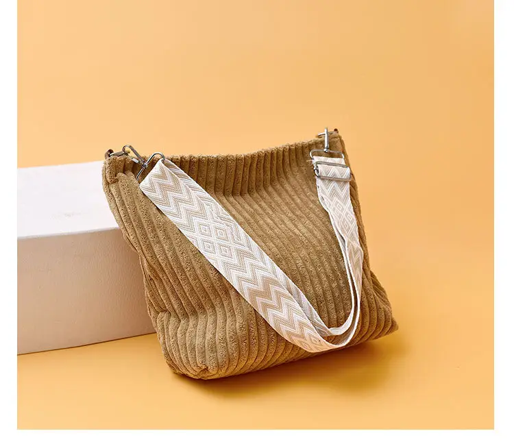 Korean Style Woolen Crossbody Bag Large Capacity — feature 15