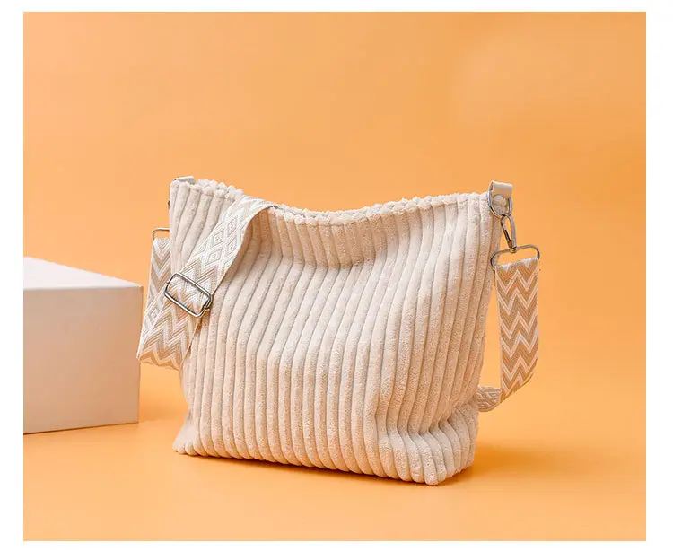 Korean Style Woolen Crossbody Bag Large Capacity — feature 18