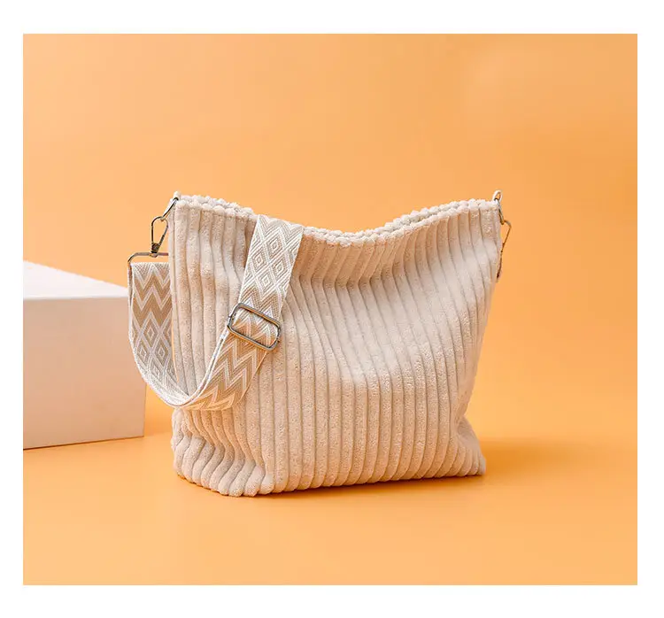 Korean Style Woolen Crossbody Bag Large Capacity — feature 19