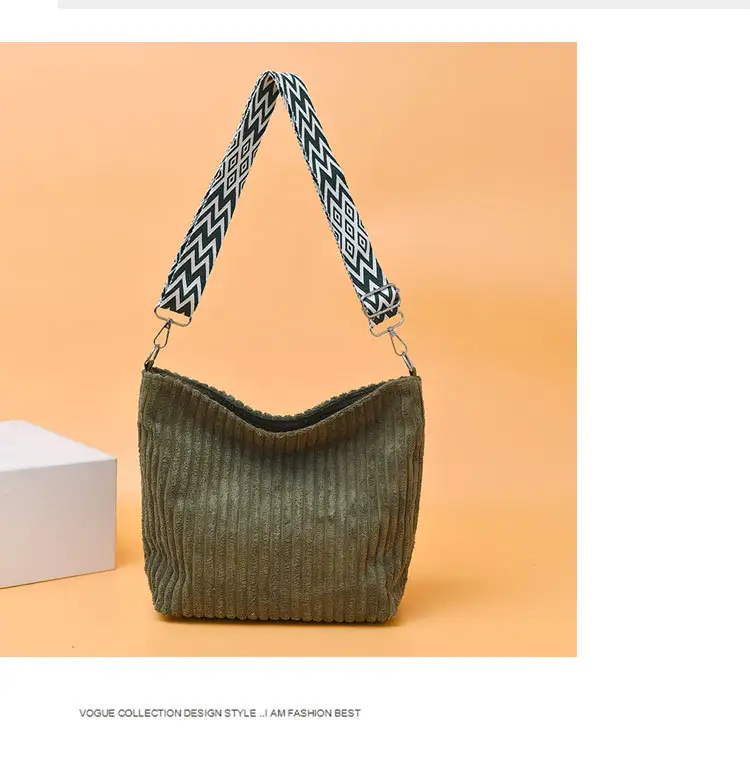 Korean Style Woolen Crossbody Bag Large Capacity — feature 21