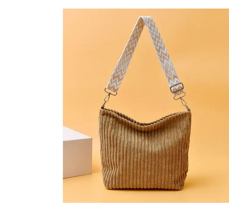 Korean Style Woolen Crossbody Bag Large Capacity — feature 22