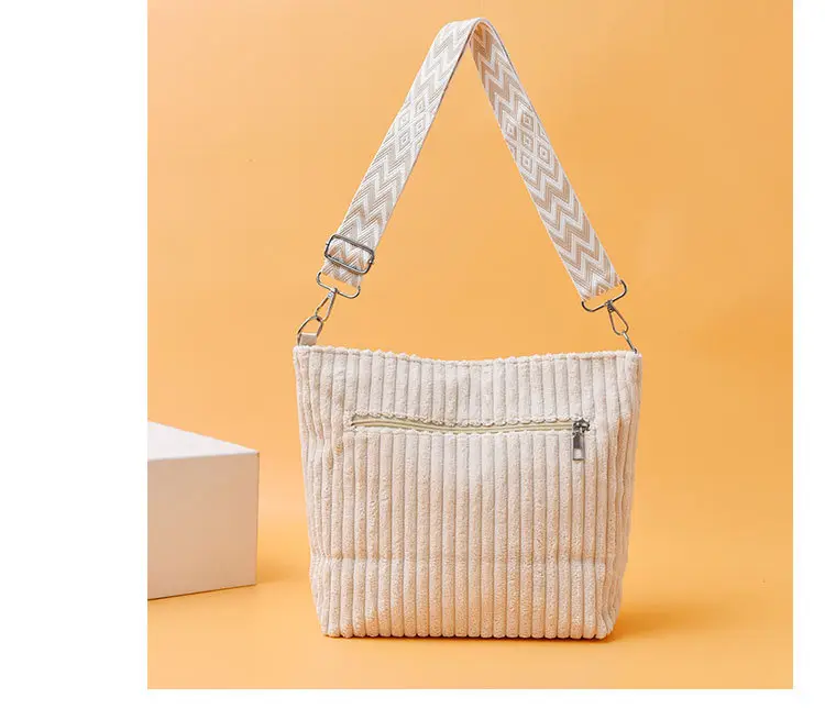 Korean Style Woolen Crossbody Bag Large Capacity — feature 26