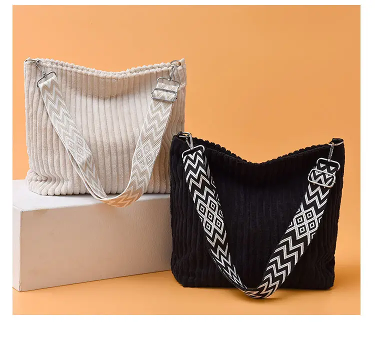 Korean Style Woolen Crossbody Bag Large Capacity — feature 28