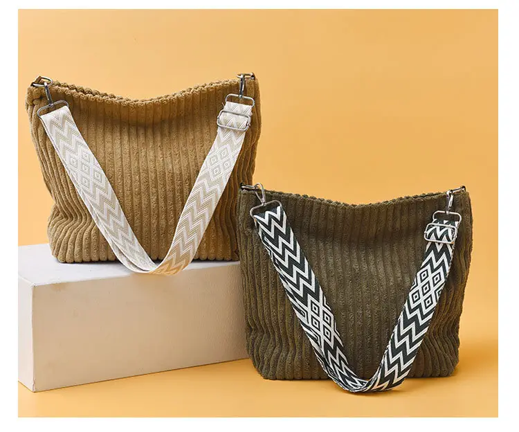 Korean Style Woolen Crossbody Bag Large Capacity — feature 29