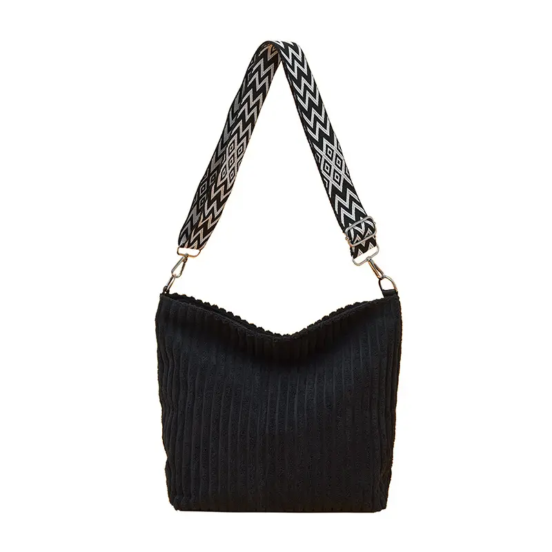 Korean Style Woolen Crossbody Bag Large Capacity