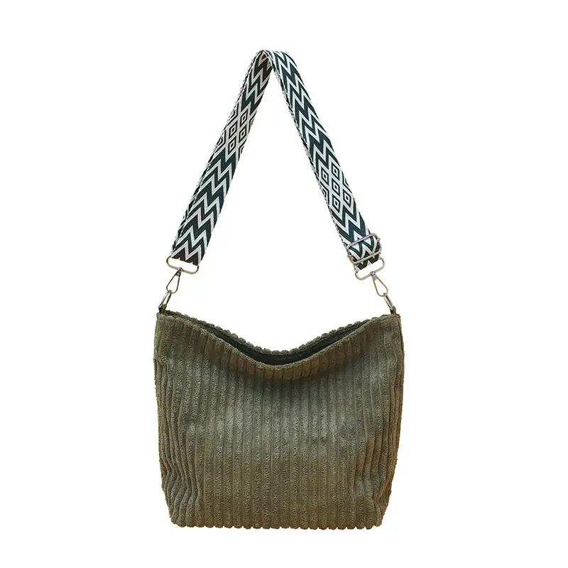 Korean Style Woolen Crossbody Bag Large Capacity