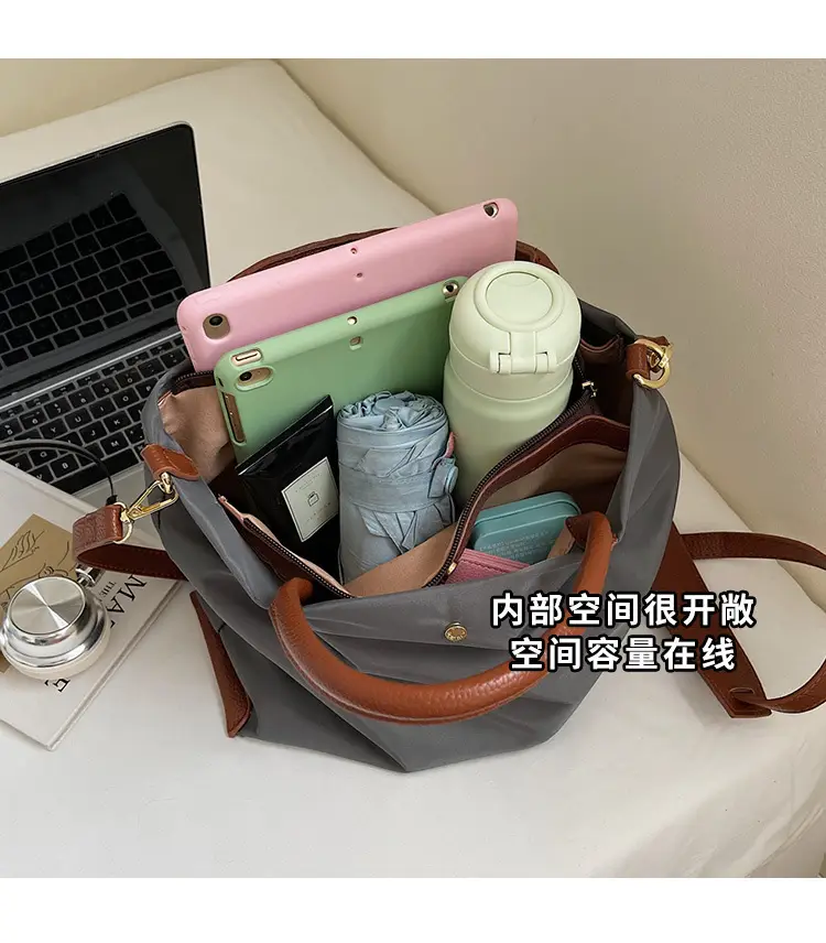 Women's Black Nylon Shoulder Crossbody Bag 2025 — feature 11