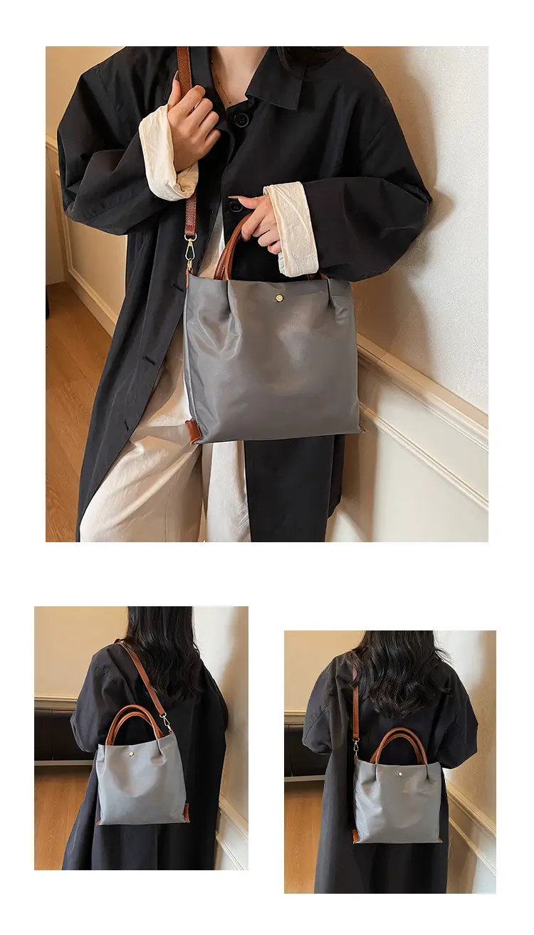 Women's Black Nylon Shoulder Crossbody Bag 2025 — feature 13