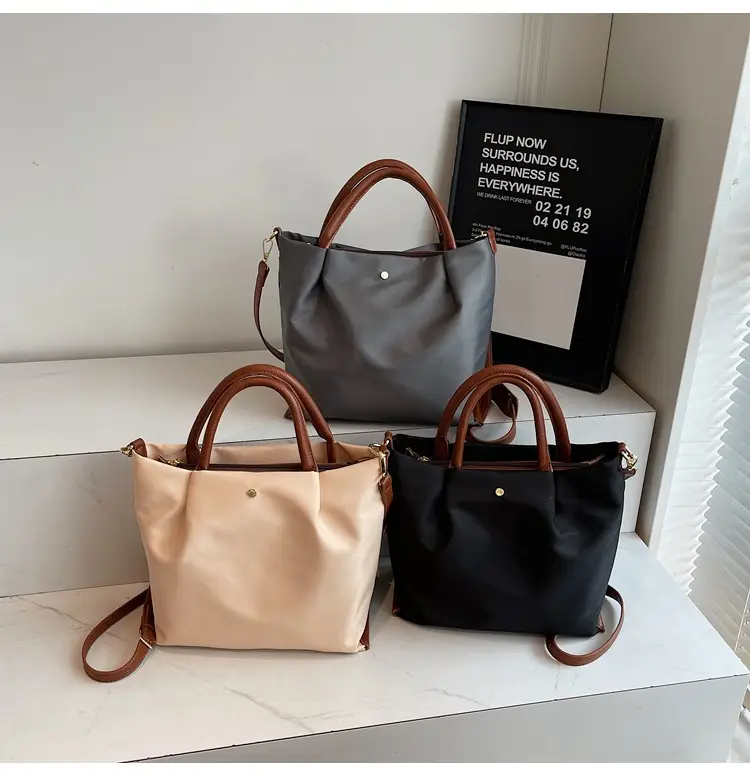 Women's Black Nylon Shoulder Crossbody Bag 2025 — feature 16