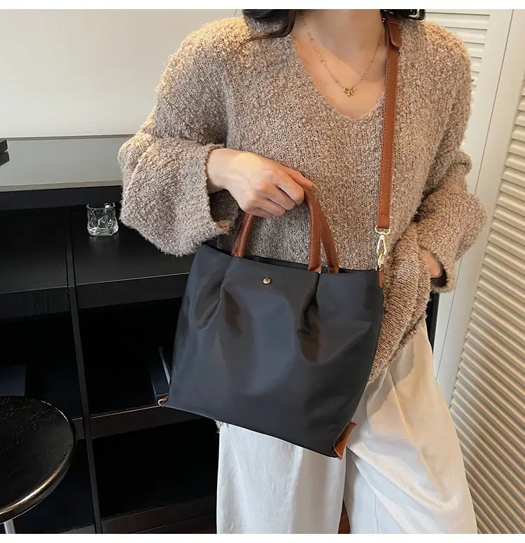 Women's Black Nylon Shoulder Crossbody Bag 2025 — feature 31