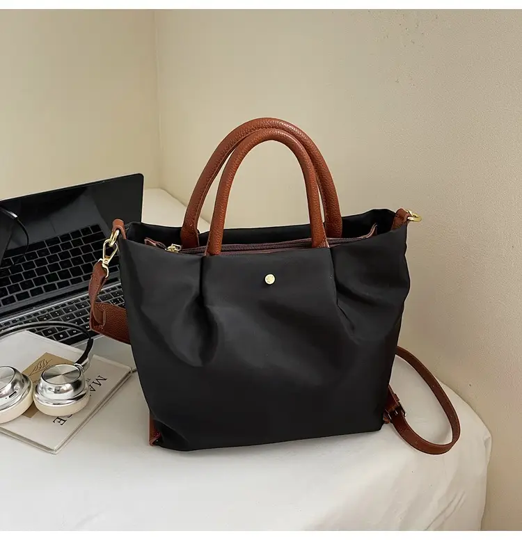 Women's Black Nylon Shoulder Crossbody Bag 2025 - Image 3