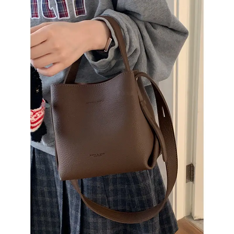 Women Retro Satchel Bag Brown Leather 2025 - Image 6
