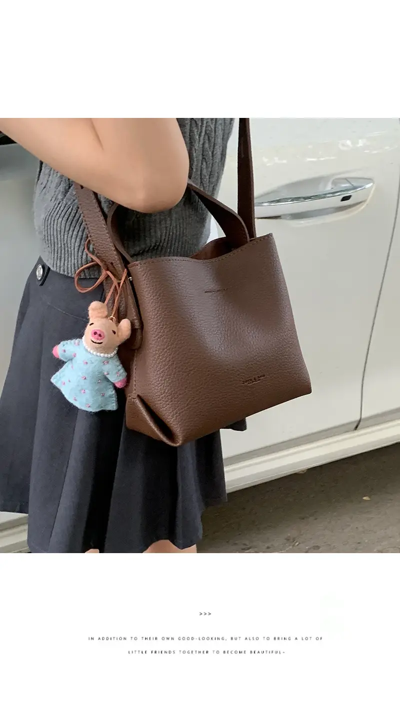 Women Retro Satchel Bag Brown Leather 2025 — feature 10
