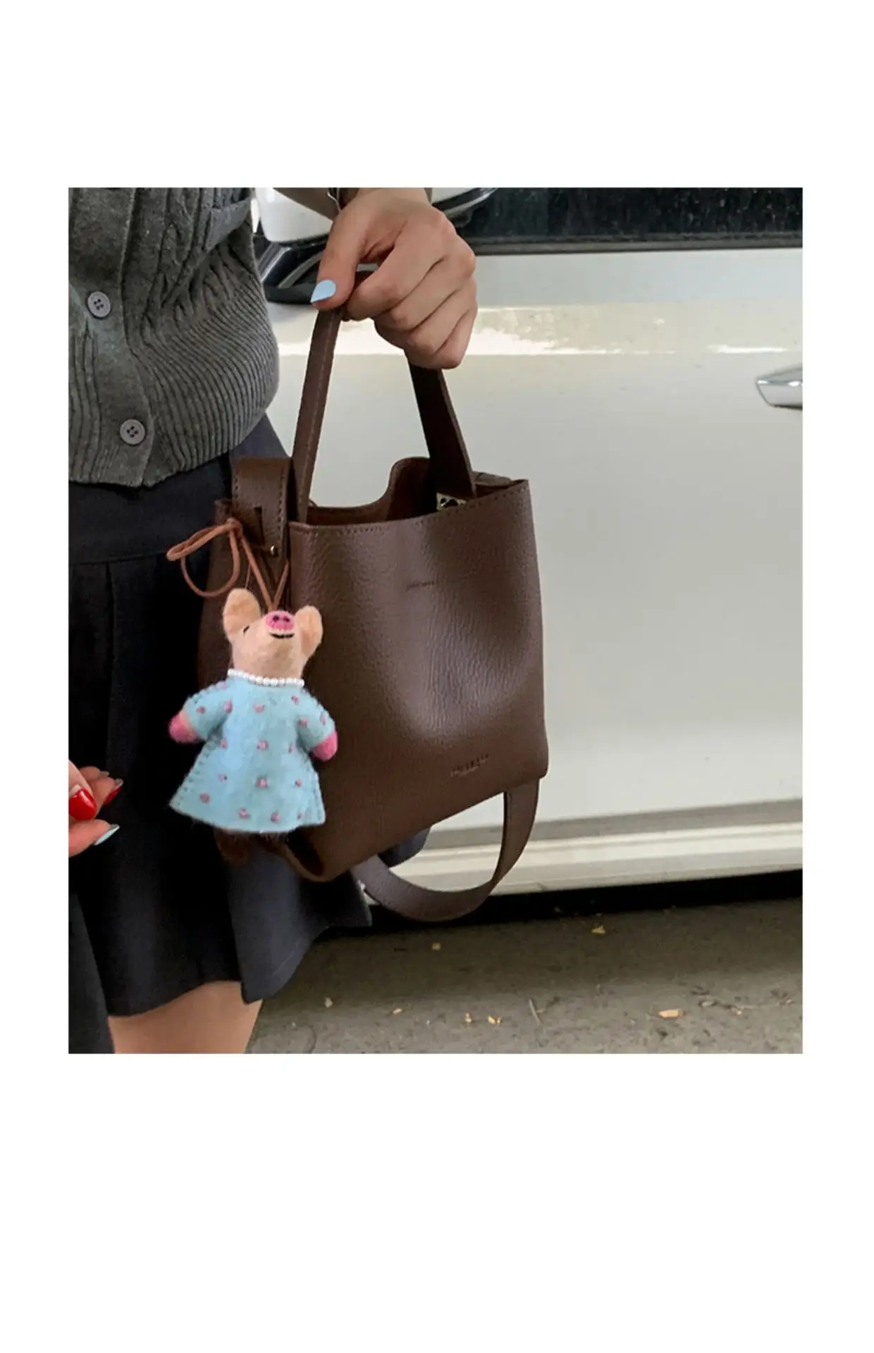 Women Retro Satchel Bag Brown Leather 2025 — feature 11
