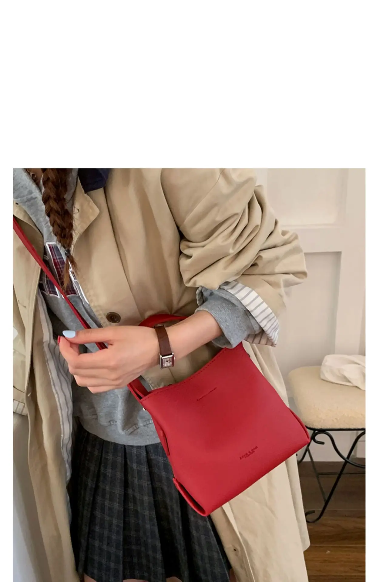 Women Retro Satchel Bag Brown Leather 2025 — feature 25