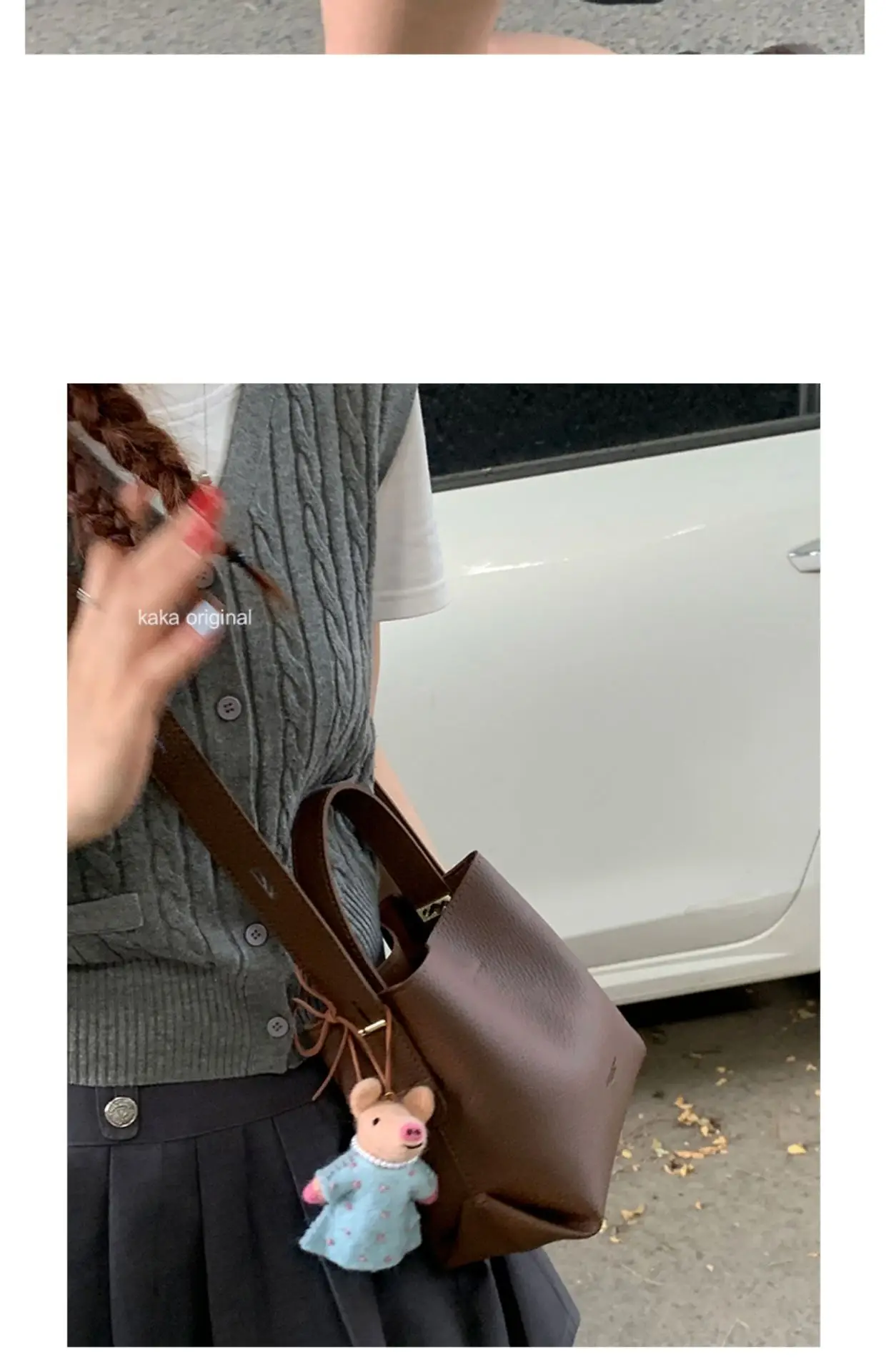 Women Retro Satchel Bag Brown Leather 2025 — feature 8