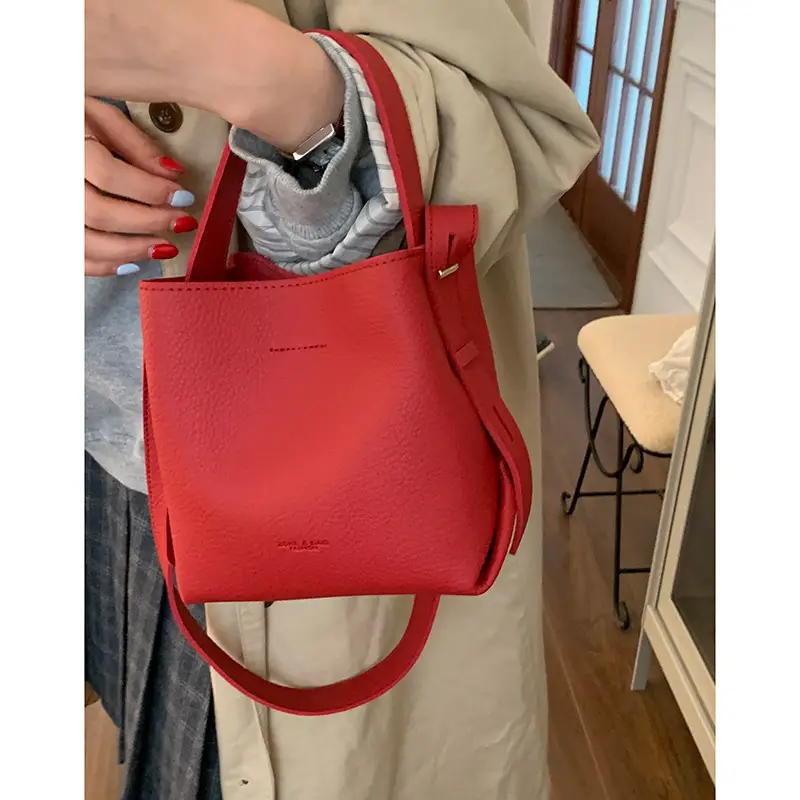 Women Retro Satchel Bag Brown Leather 2025 - Image 2