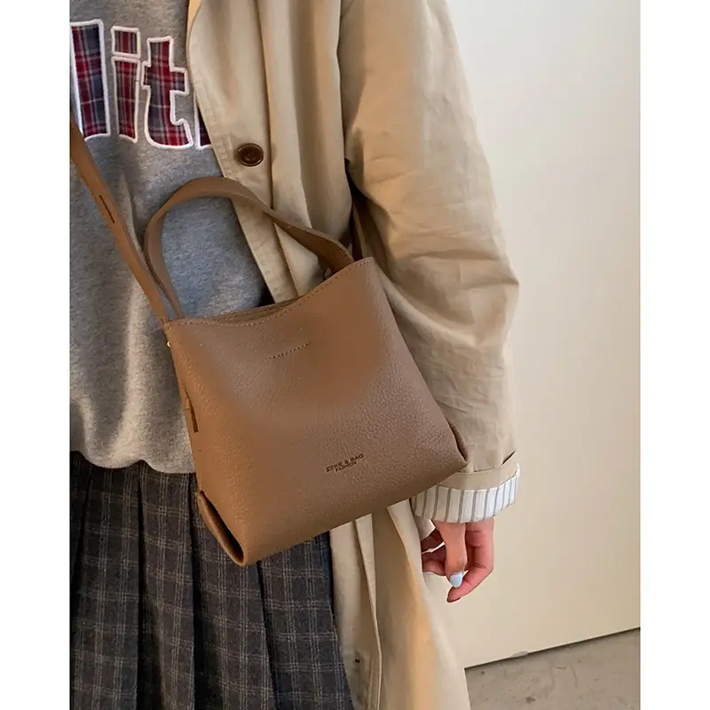 Women Retro Satchel Bag Brown Leather 2025 - Image 4