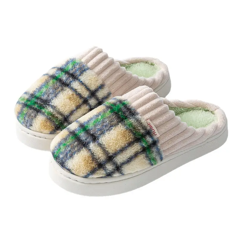 Plush Cotton Slippers for Women Winter Warm Indoor - Image 10