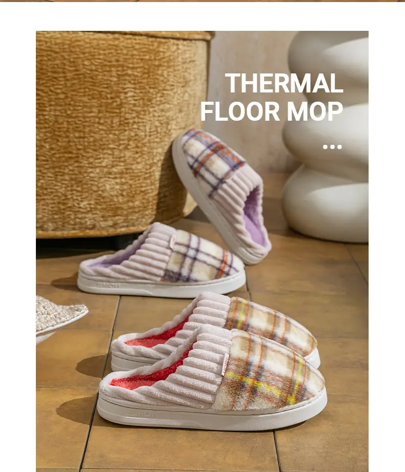Plush Cotton Slippers for Women Winter Warm Indoor — feature 20
