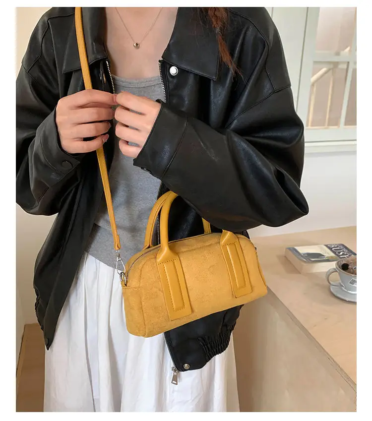 Retro Style Pillow Bag Brown Brown Leather Crossbody for Women — feature 15