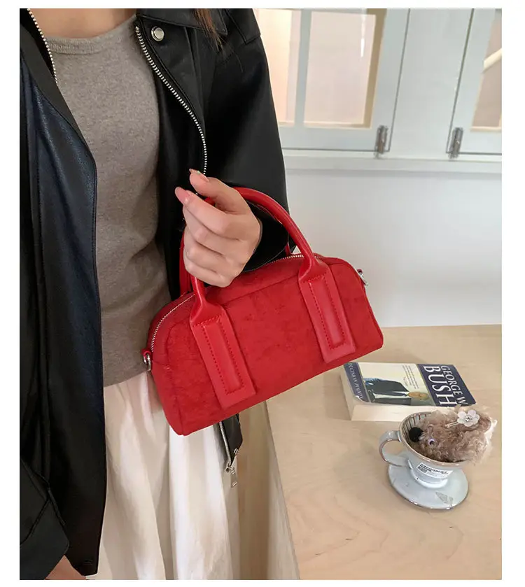 Retro Style Pillow Bag Brown Brown Leather Crossbody for Women — feature 23