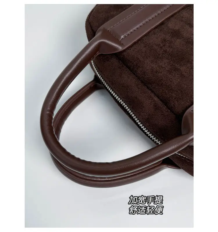 Retro Style Pillow Bag Brown Brown Leather Crossbody for Women — feature 5