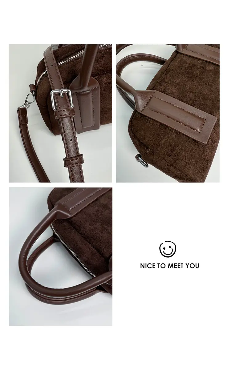 Retro Style Pillow Bag Brown Brown Leather Crossbody for Women — feature 8