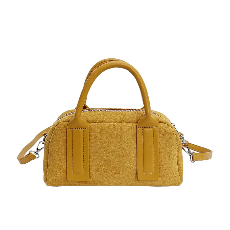 Retro Style Pillow Bag Brown Brown Leather Crossbody for Women