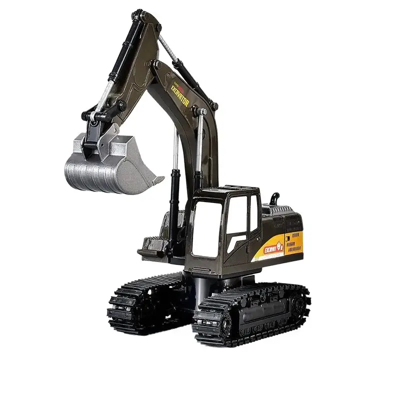 Extra Large Electric Alloy Excavator Kidsren's Remote Control Educational Toy Car Boy Excavator Engineering Vehicle Charging Version