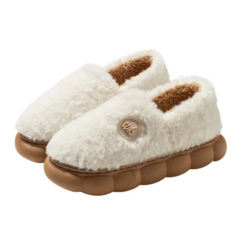 Winter Maternity Slippers New Plush Cotton Slippers for Women, Indoor Warm Maternity Slippers, Non-Slip Thick-Soled Cotton Slippers