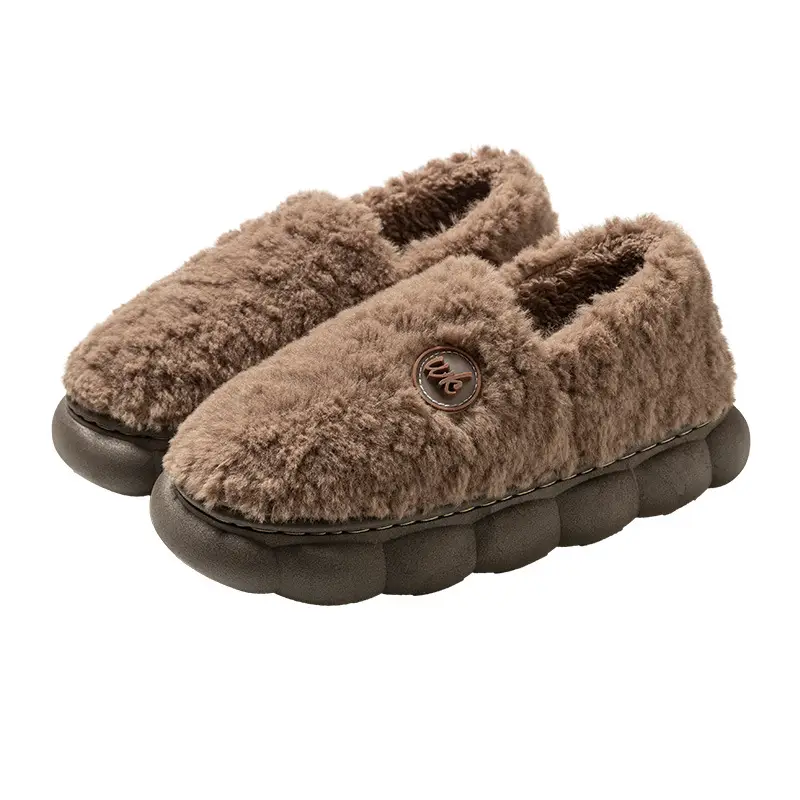 Winter Maternity Slippers New Plush Cotton Slippers for Women, Indoor Warm Maternity Slippers, Non-Slip Thick-Soled Cotton Slippers
